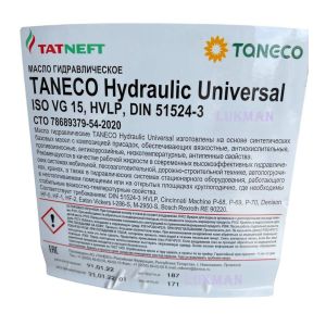 Гидравлическое масло Tatneft Taneco Hydraulic Universal VG15