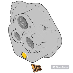 Задняя часть корпуса КПП JCB 459/30301