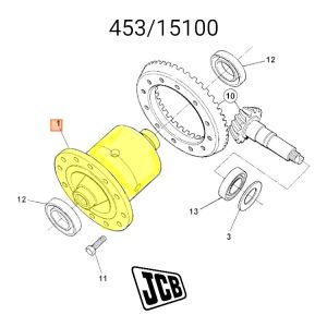 Дифференциал переднего моста JCB 453/15100, 450/31900, 453-15100, 450-31900, 45315100, 45031900