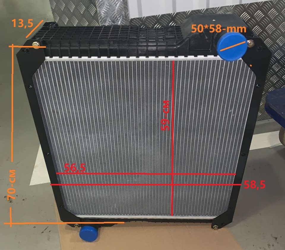 Радиатор охлаждения двигателя JCB 30/925545, 160/13262