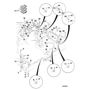 Кнопка переключений JCB JHR0176