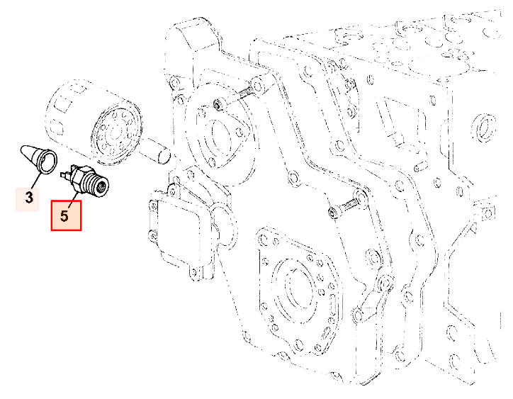 Датчик давления масла JCB 335/H8749