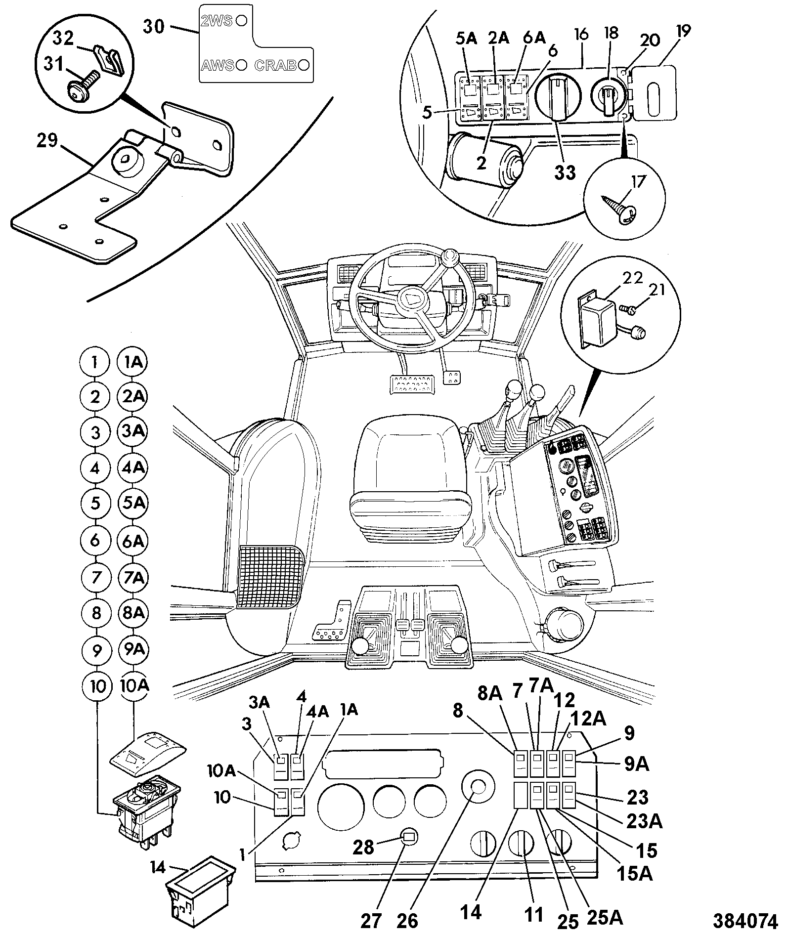 Реле JCB 331/24282