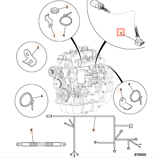 Жгут проводов JCB 721/11872