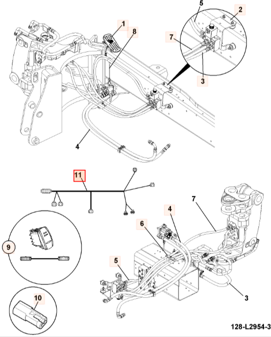 Жгут проводов JCB 721/G4422