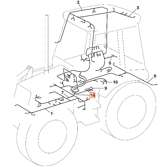 Жгут проводов JCB 721/10940