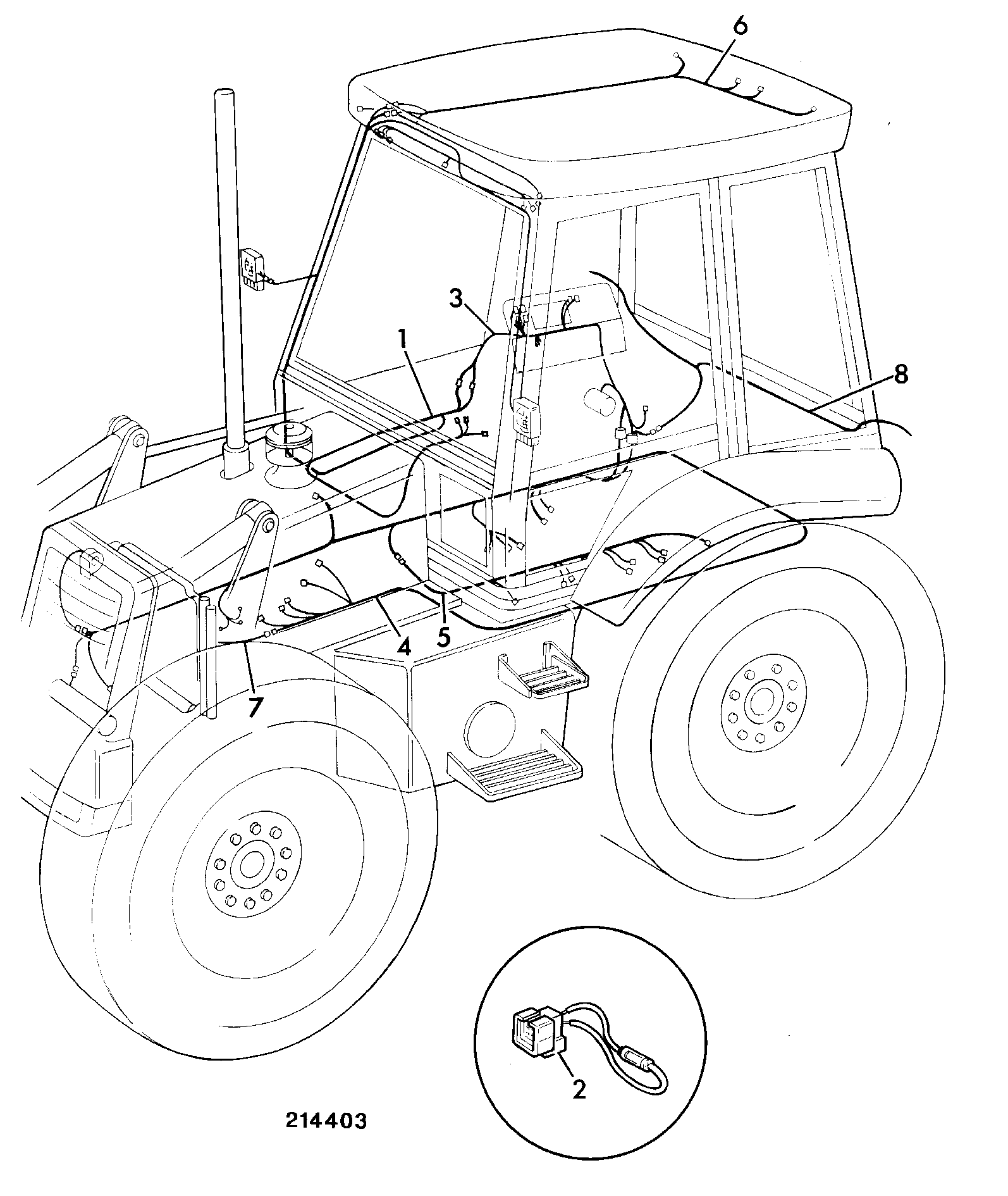 Жгут проводов JCB 721/00619