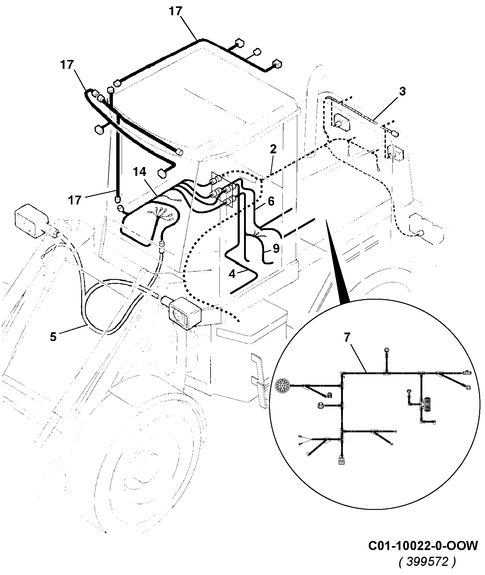 Жгут проводов JCB 333/R5479