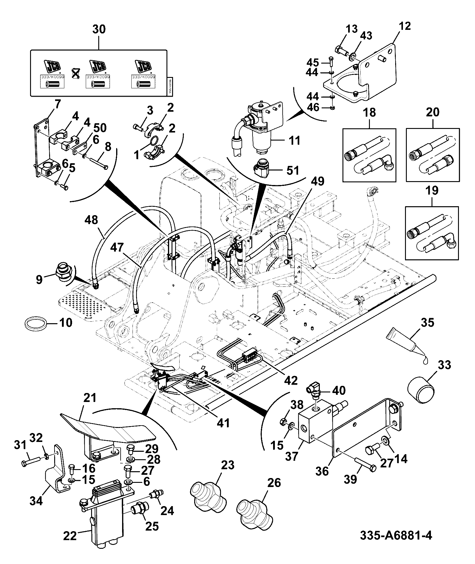 Жгут проводов JCB 332/P3085