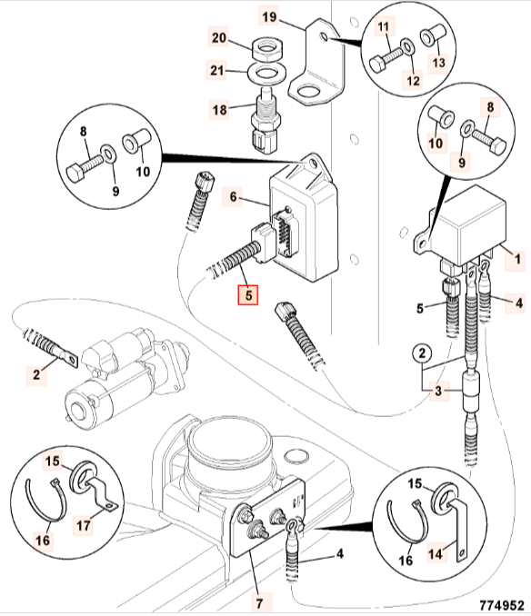 Жгут проводов JCB 721/11846