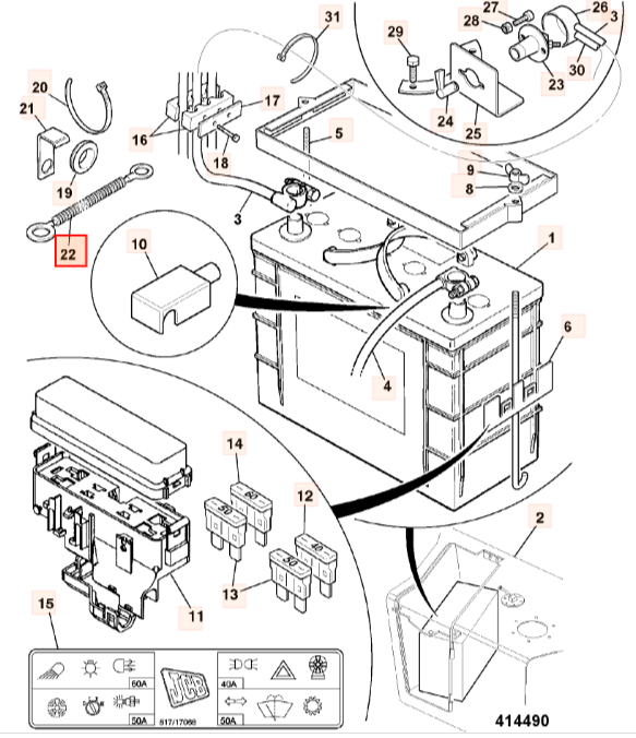 Провод JCB 718/20120