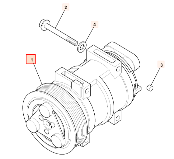 Компрессор кондиционера JCB 30/926801