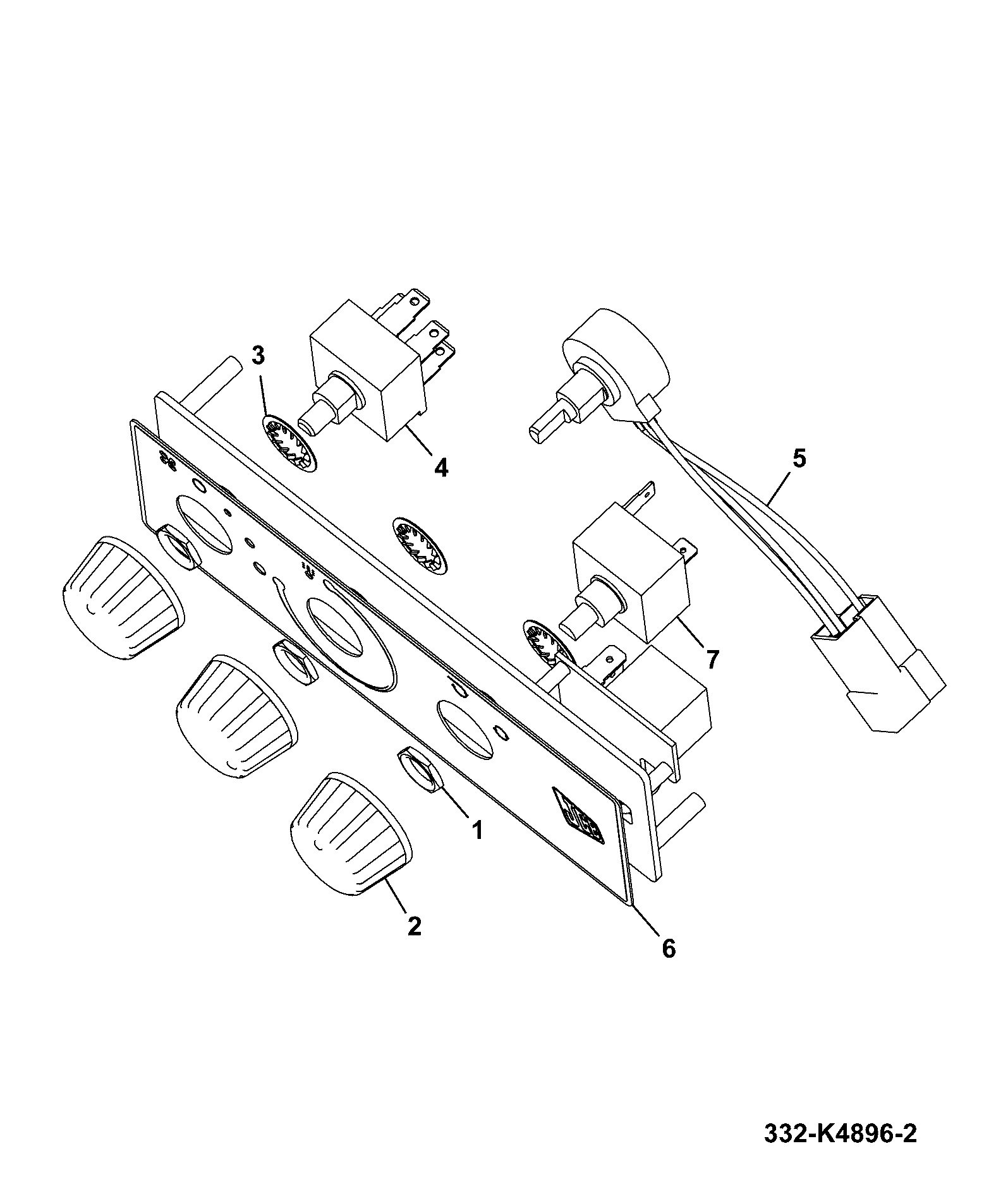 Переключатель печки JCB 336/D9263