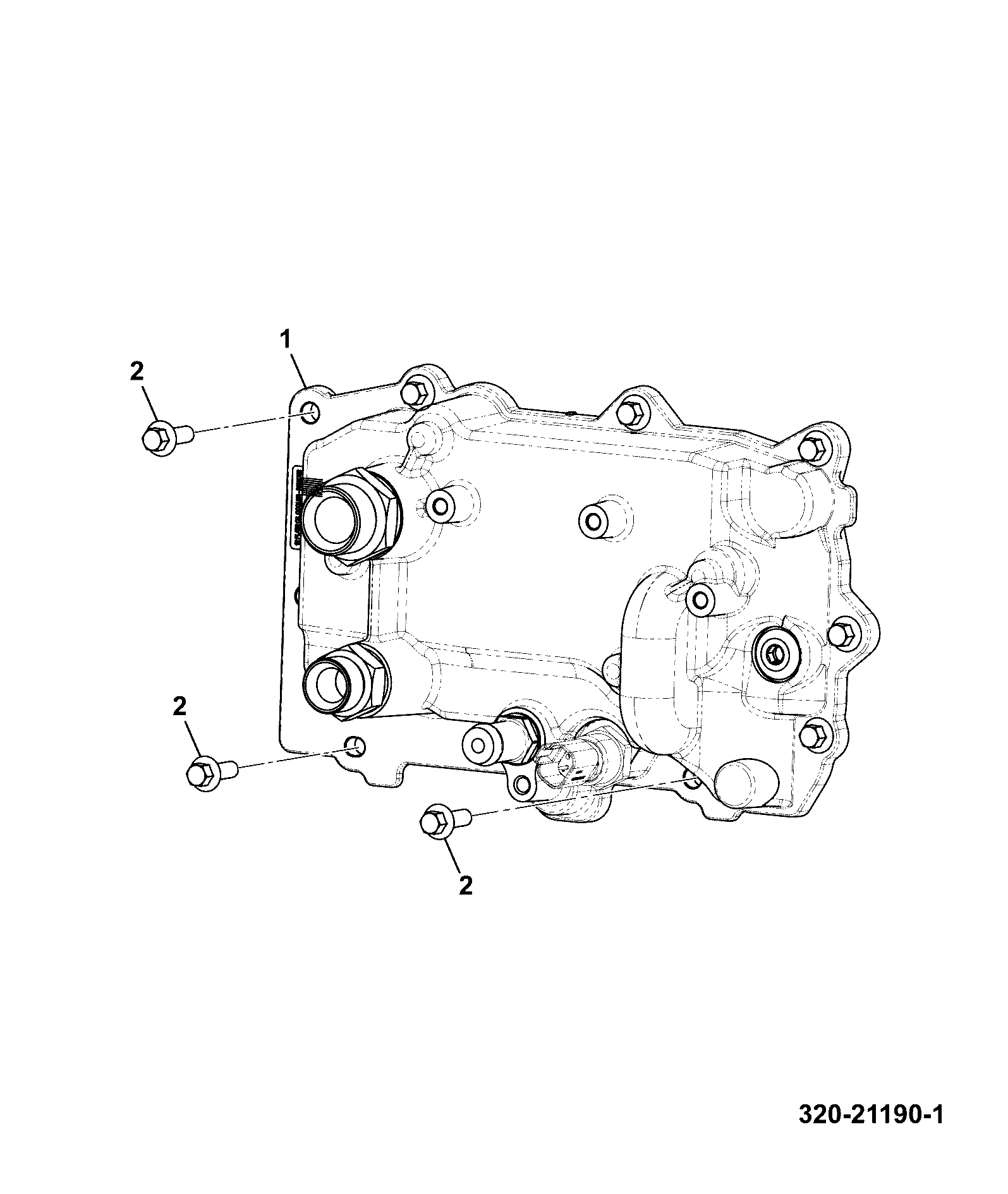 Крышка теплообменника JCB 320/A4158