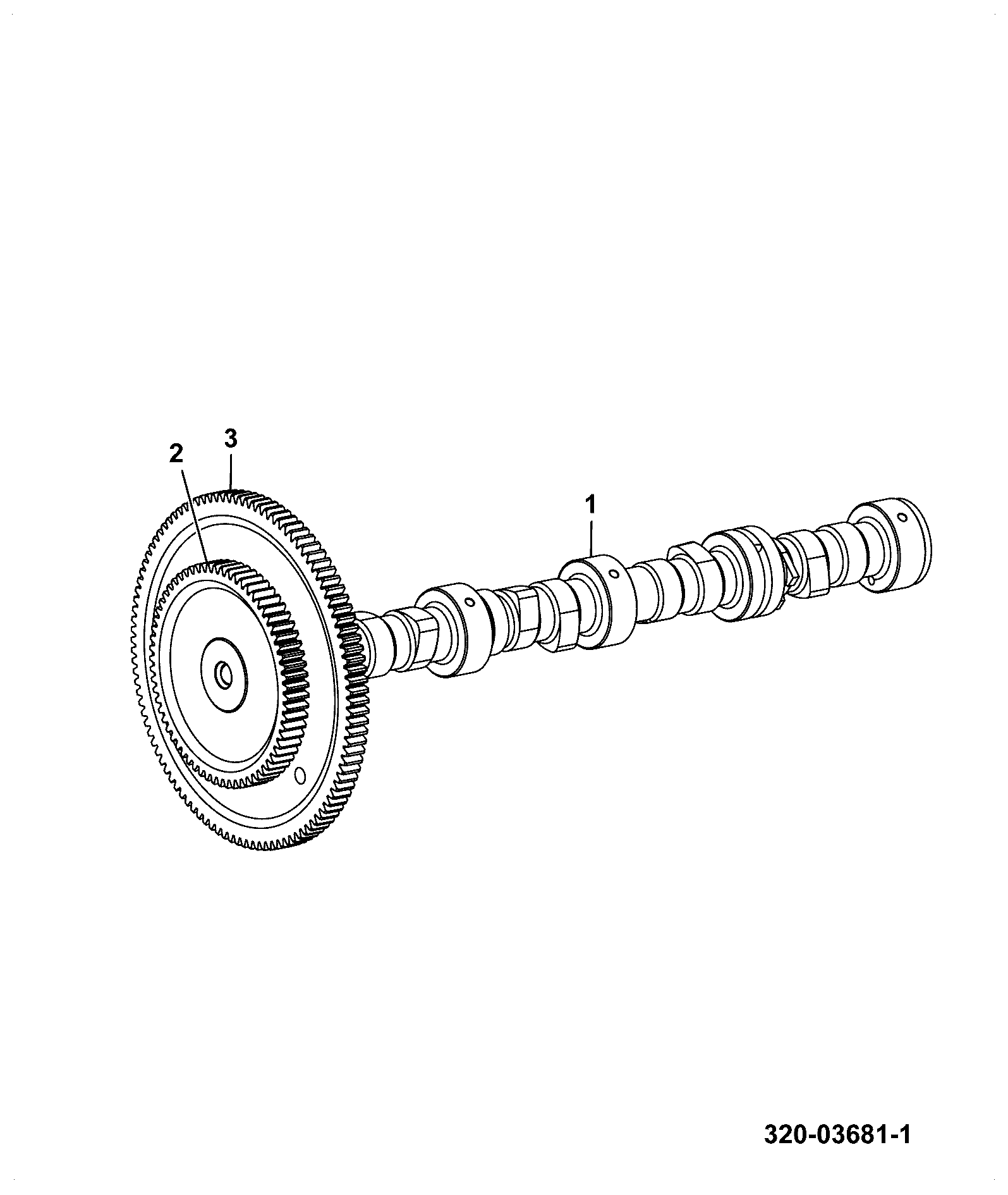 Шестерня распредвала JCB 320/03627