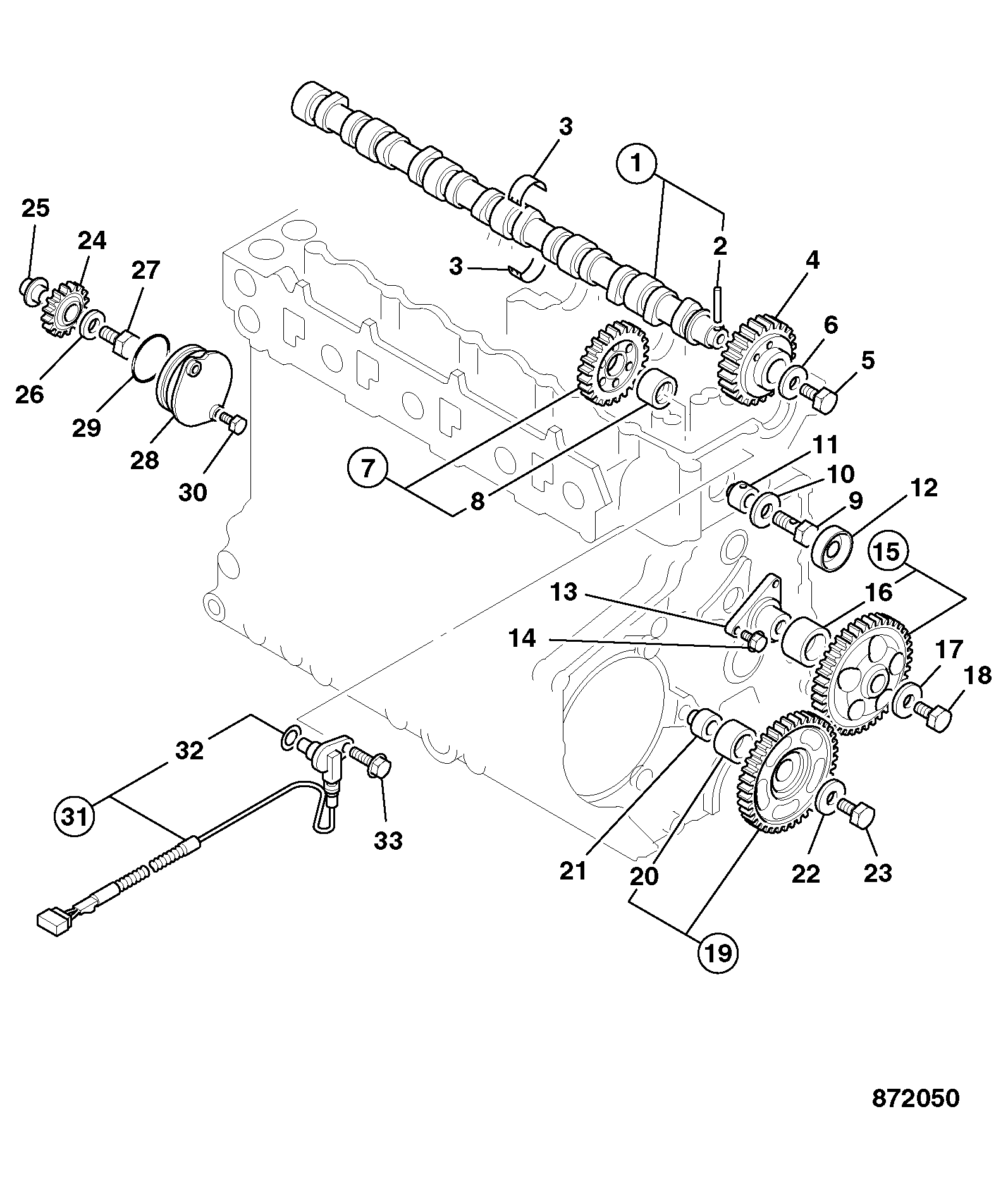 Распредвал JCB 332/F4288