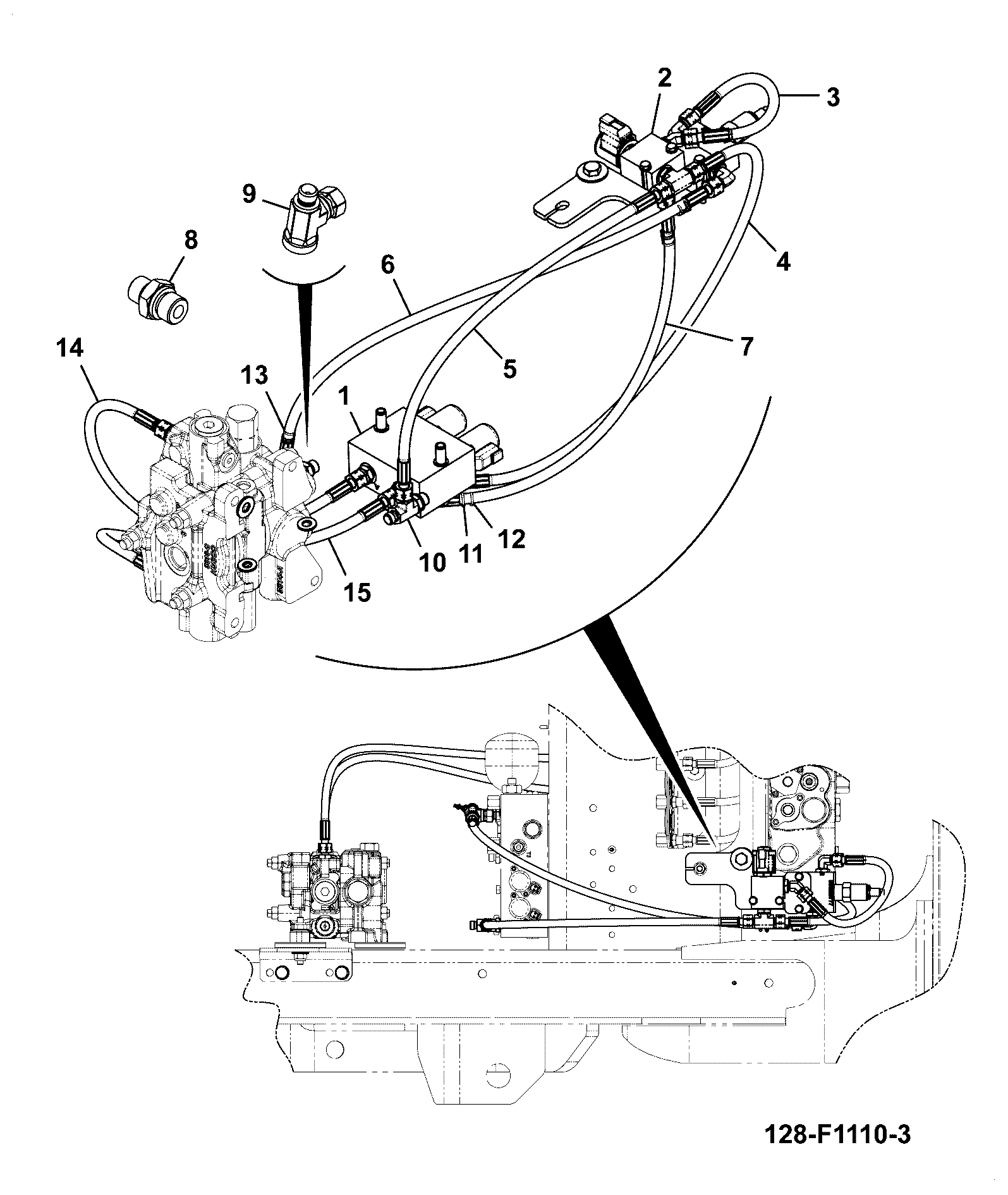 Шланг JCB 11AP/AA070