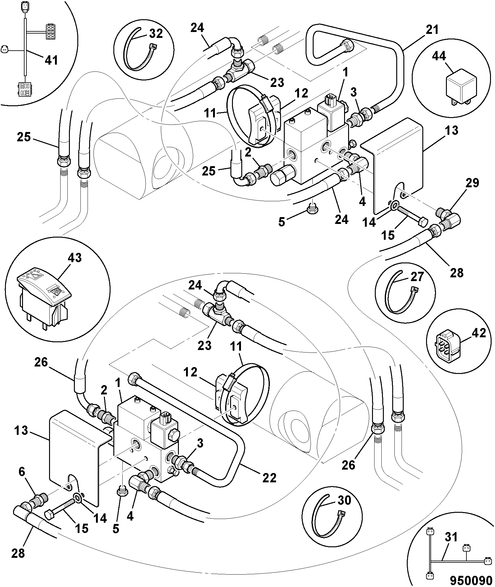 Шланг JCB 31AP/BA050