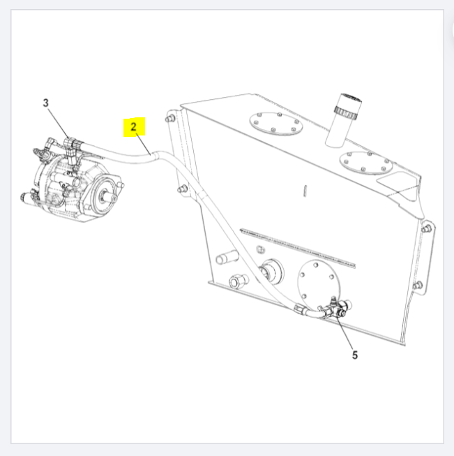 Шланг JCB 25AP/MU126