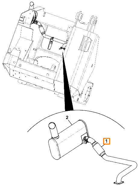 Труба гофрированная JCB 400/A4171