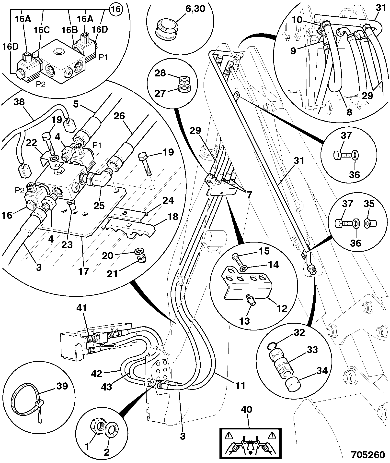 Крепление шланга JCB 331/33969