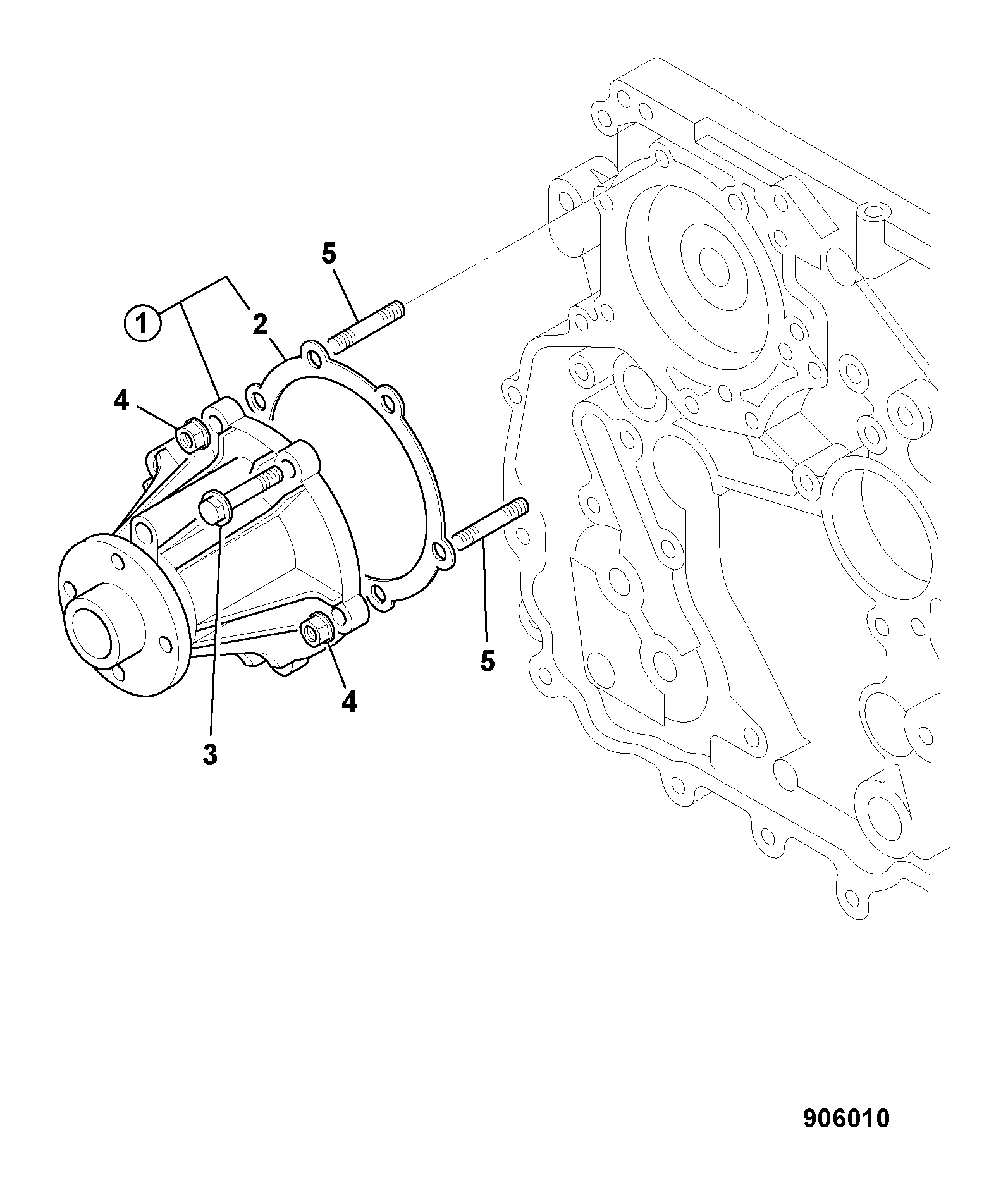 Прокладка помпы JCB 02/802528