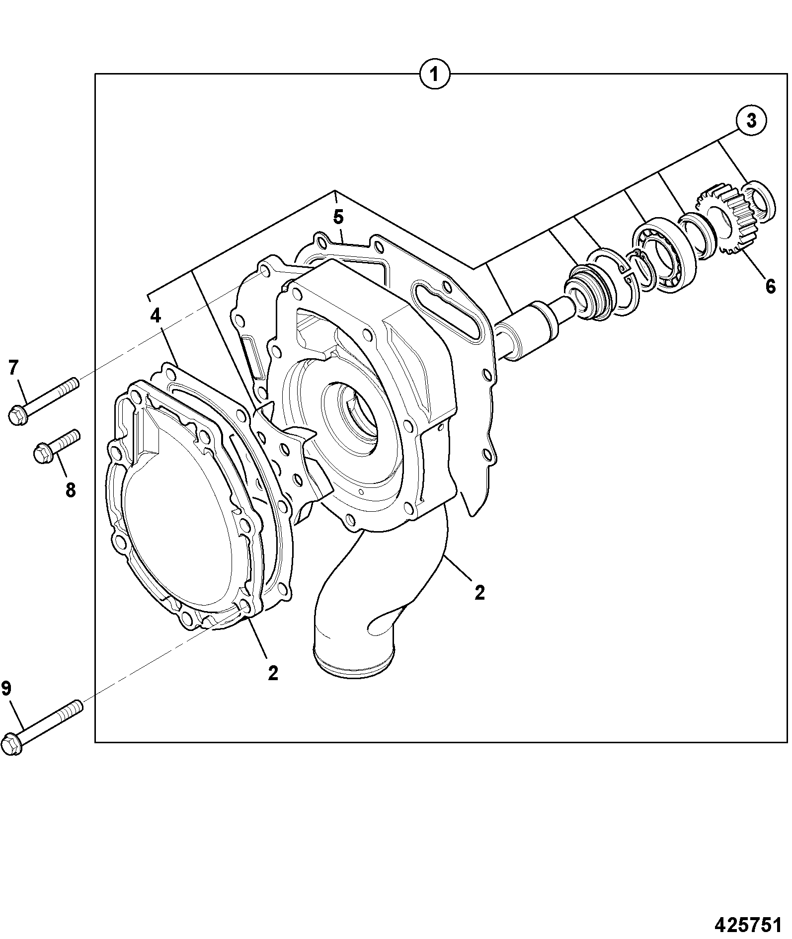 Прокладка помпы JCB 02/202978