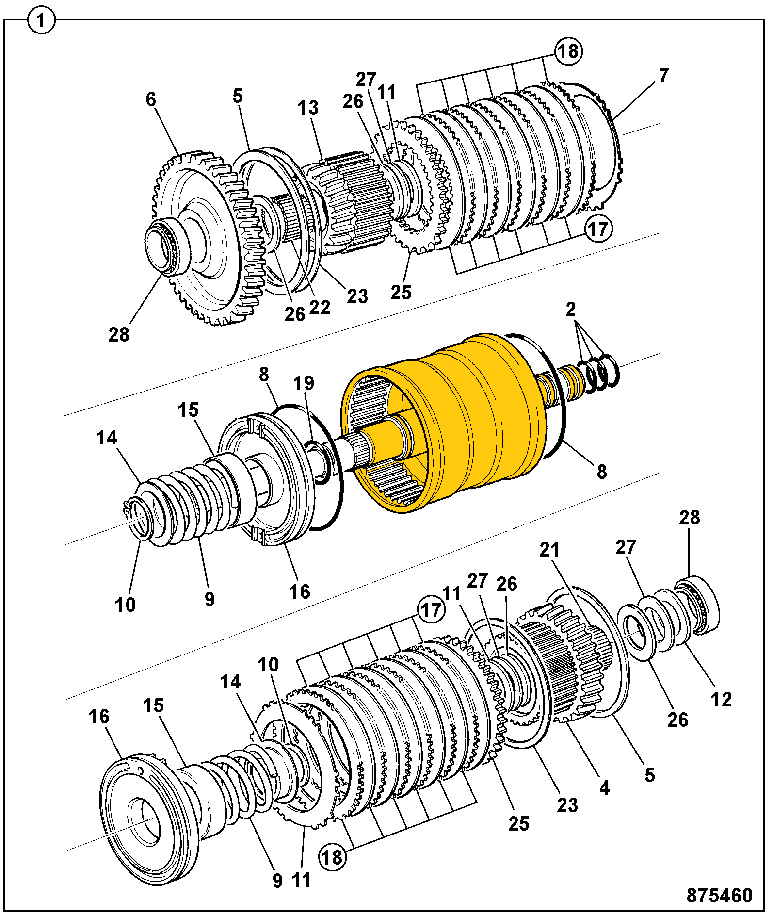 Муфта КПП JCB 459/50722