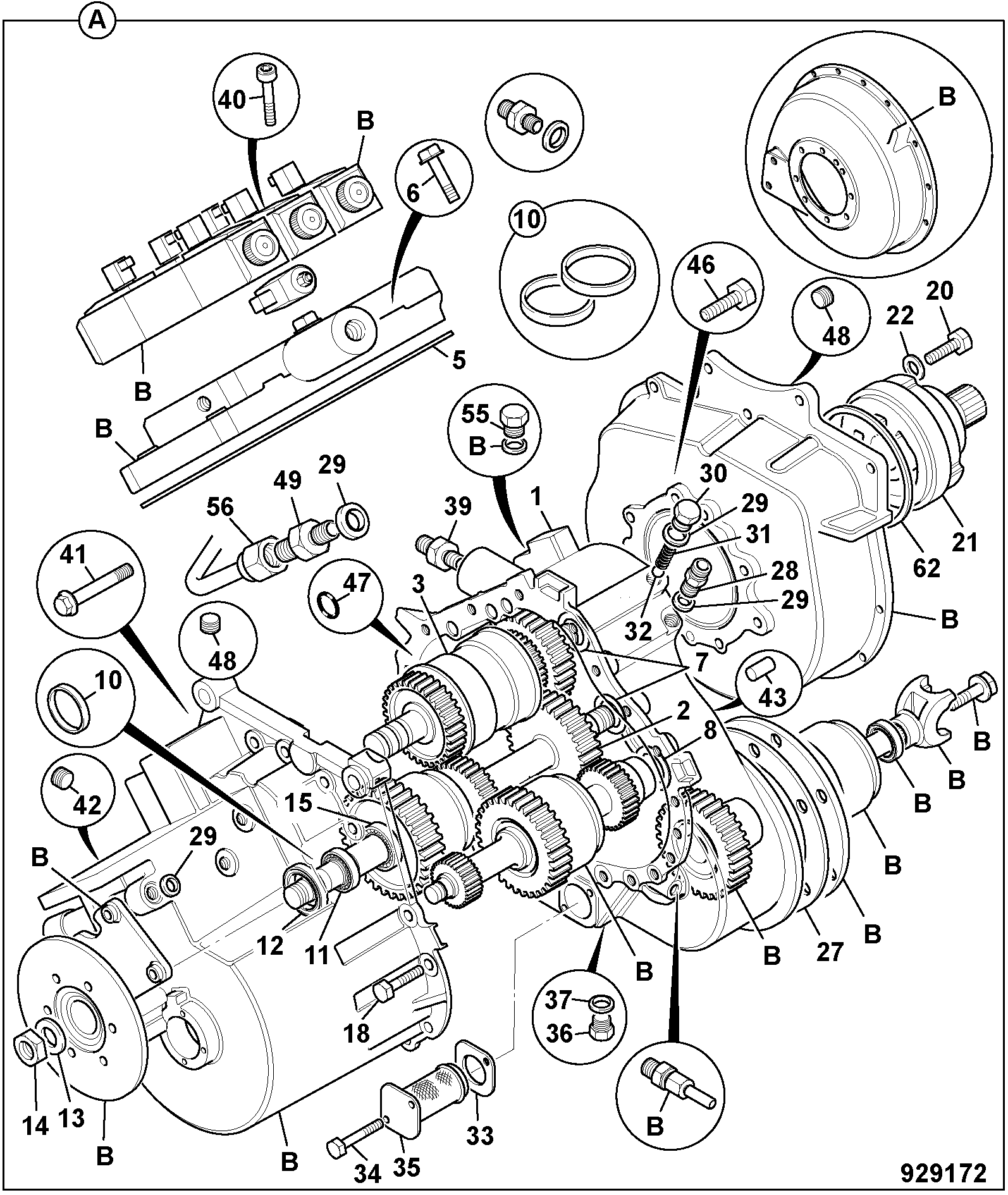 Муфта КПП JCB 459/10248