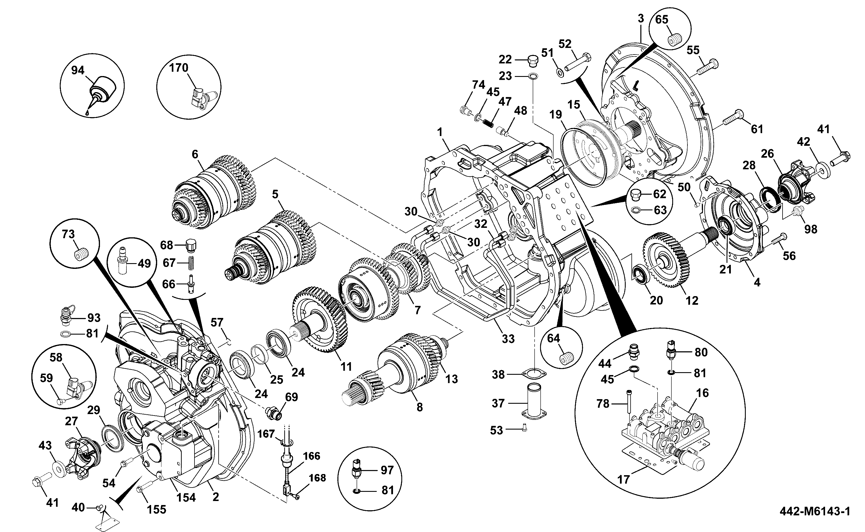 Муфта КПП JCB 459/10190