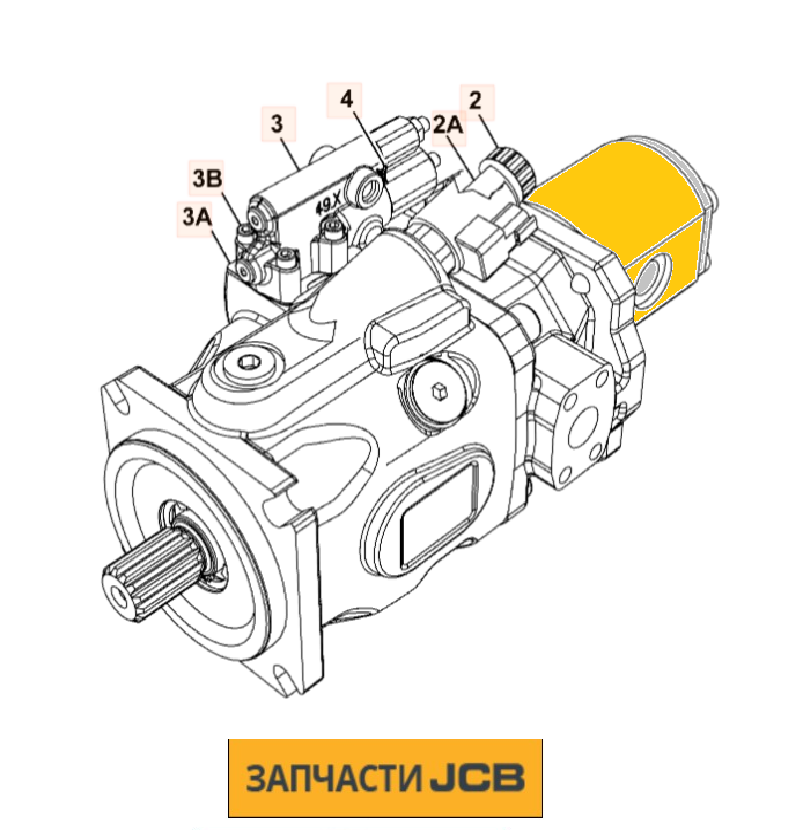 Гидронасос JCB 334/F6822