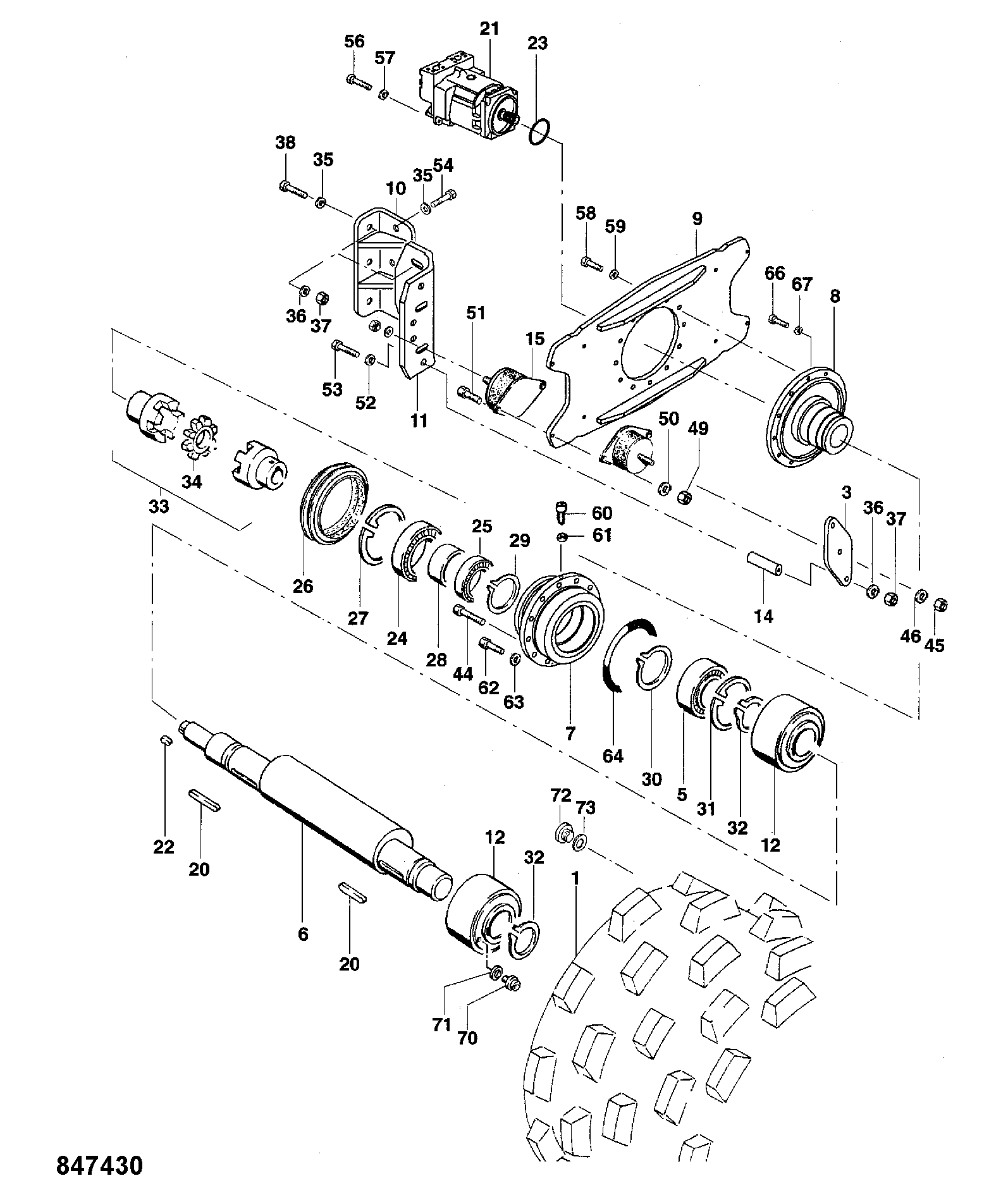 Гидромотор JCB 7240/11400