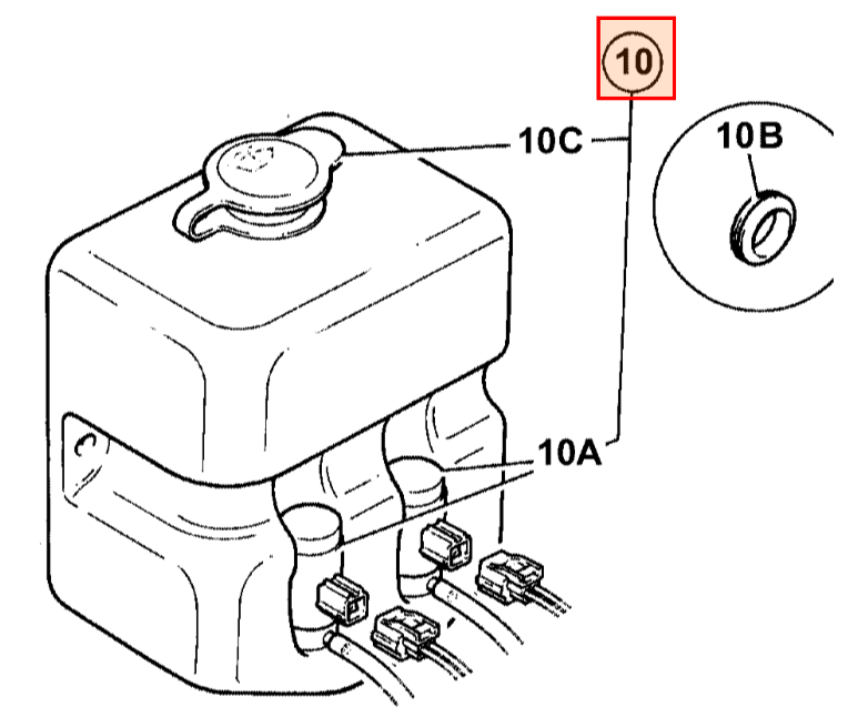 Бачок стеклоомывателя JCB 334/C8139