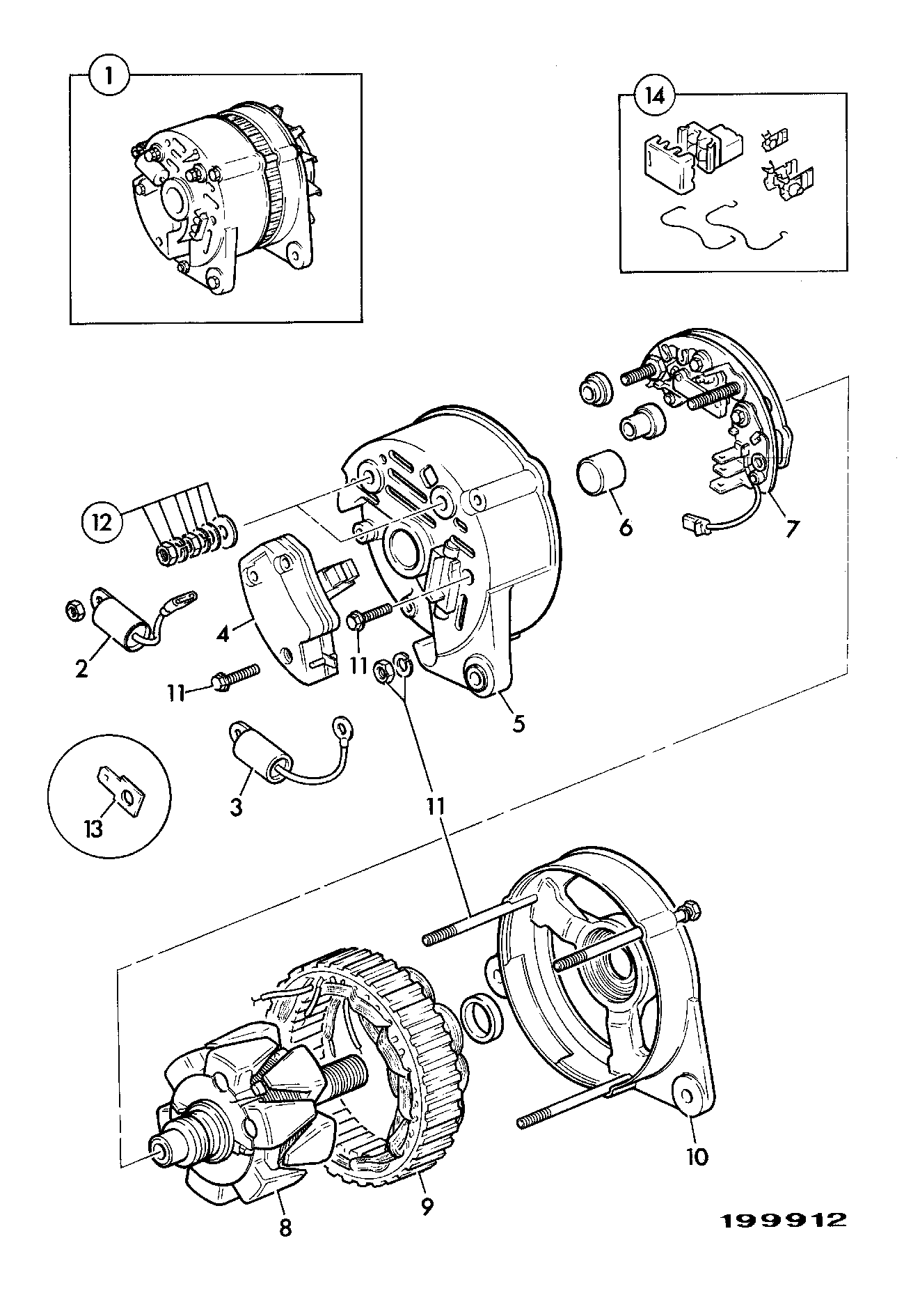 Генератор 12Volt-55Amp JCB 334/C3261