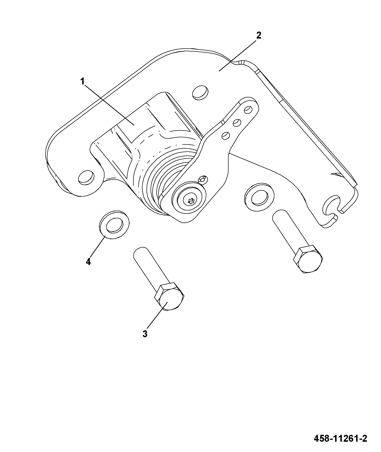 Суппорт стояночного тормоза JCB 15/M04041