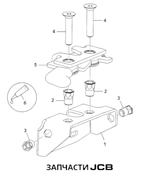 Замок JCB 333/F3758