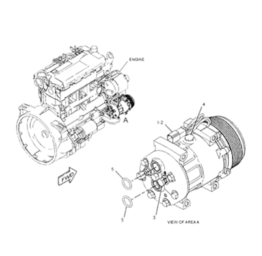 Компрессор кондиционера 12-V CAT 299-2212