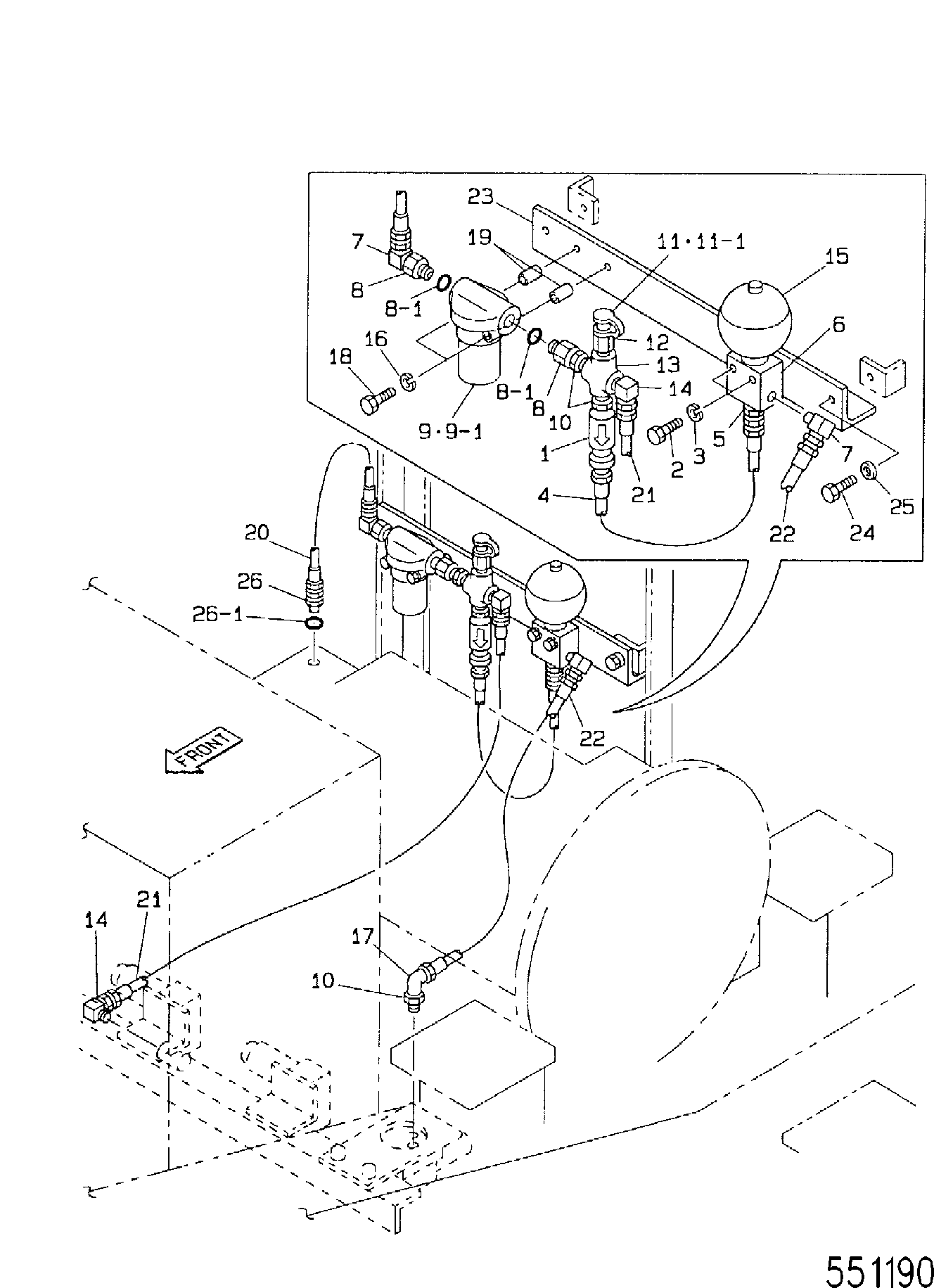 Фильтр гидравлический CASE 153233A1