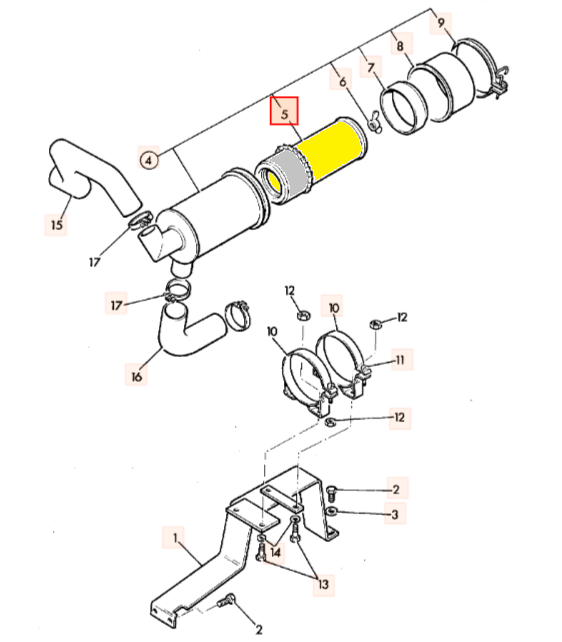 Фильтр воздушный JCB MINI 02/600601, 14-1002