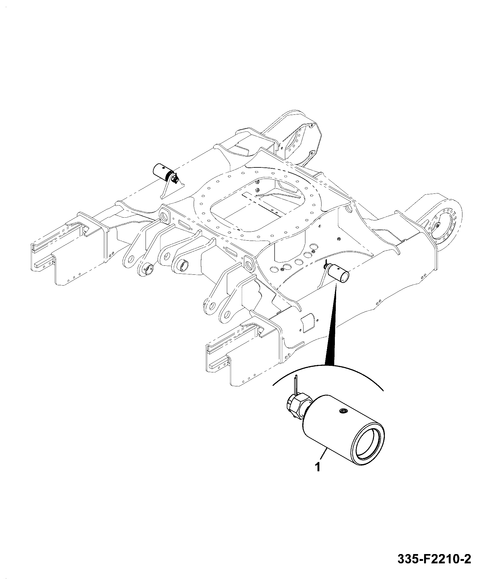Ролик поддерживающий JCB 334/R8838  