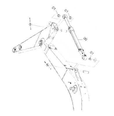 Гидроцилиндр рукояти Hitachi ZX200-3 ZX210-3 - 4613950 GM