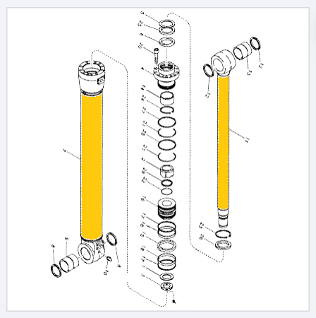 Гидроцилиндр стрелы Volvo EC290B - VOE14530664 GM