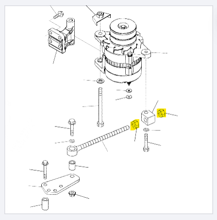 Гайка KOMATSU 01580-11411 AM
