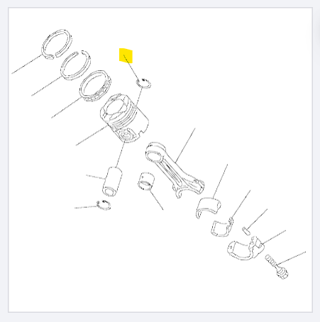 Кольцо стопорное Komatsu D155 - 04065-04818 AM