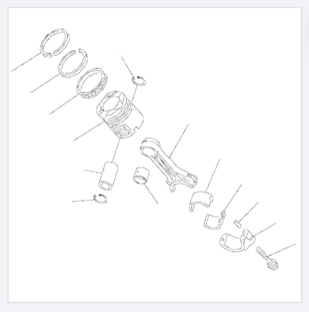 Палец поршневой KOMATSU - 6161-31-2410 ETP AM