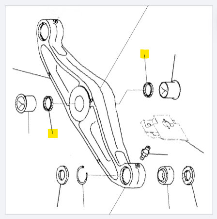 Кольцо уплотнительное Komatsu 195-78-41320 ETP