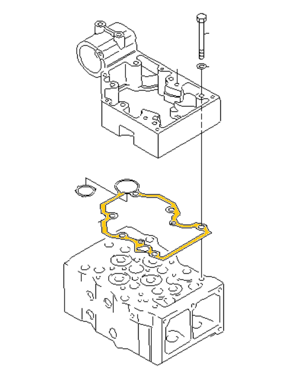 Прокладка Komatsu - 6162-13-7813 G.A.spa AM
