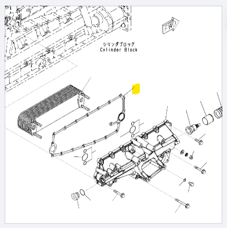 Прокладка Komatsu - 6210-61-2811 STSZ