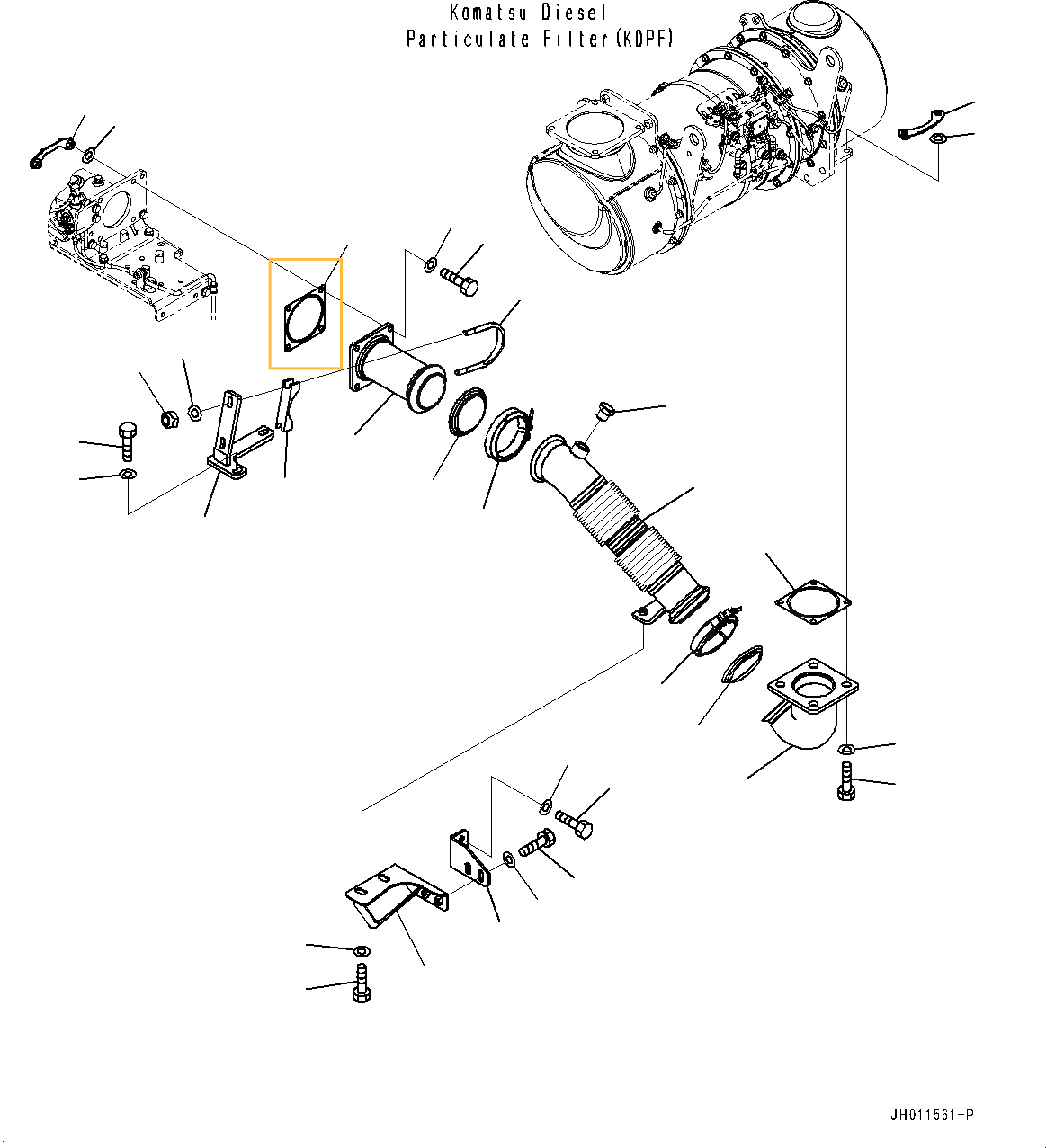 Прокладка Komatsu - 6211-11-5490 AM 
