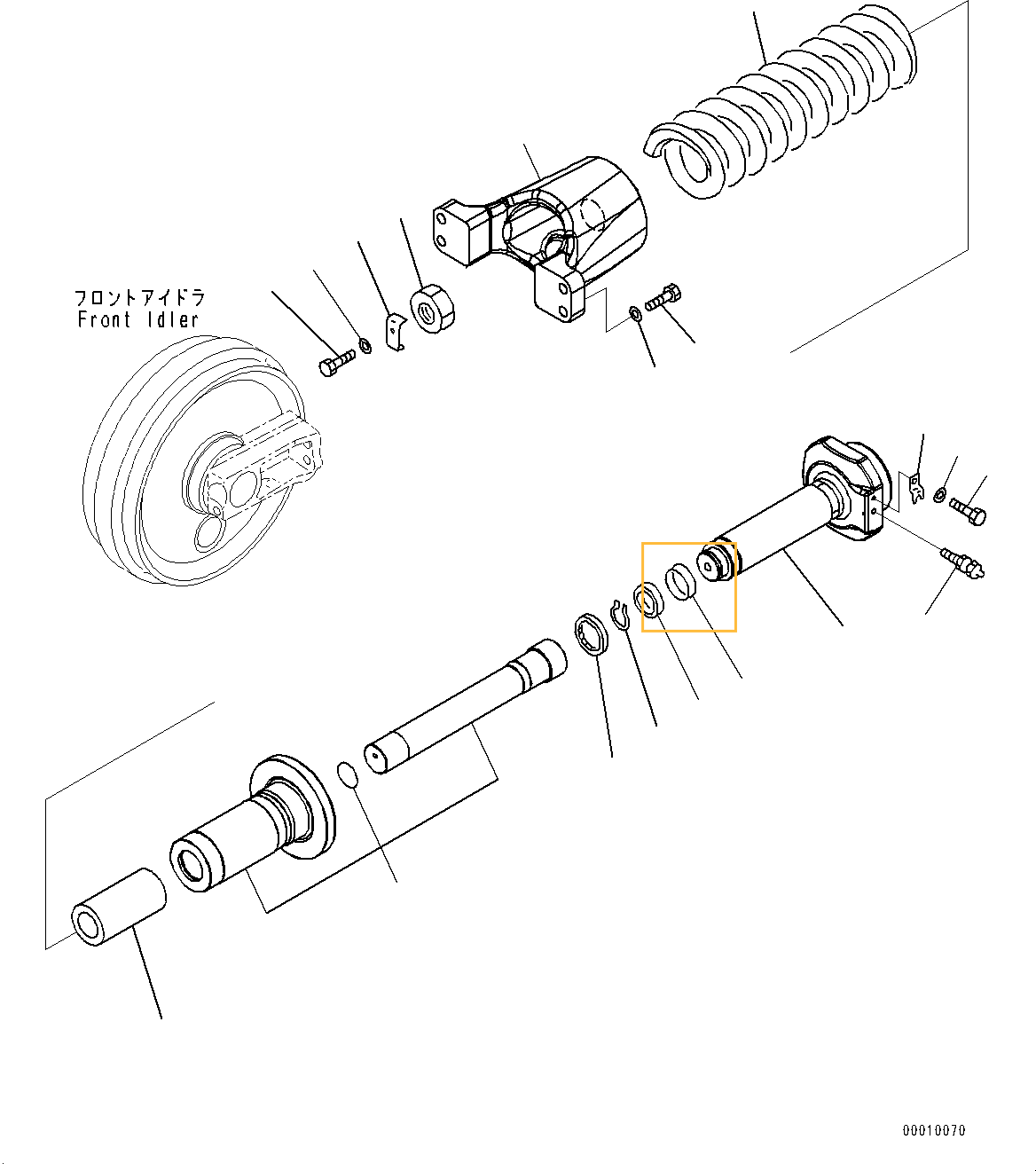 Кольцо KOMATSU 07155-01025 VR
